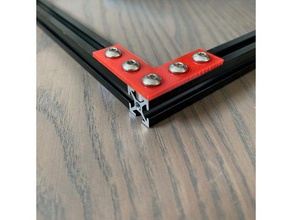 makerbeam compatible 10x10 right angle bracket diy brakcet 3d print model - Mito3D