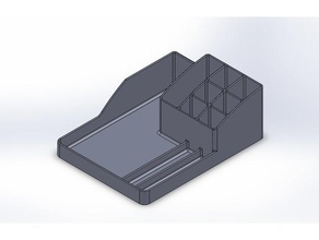 makeup organizer containers boite rangement bijoux desk box storage tray 3d print model - Mito3D