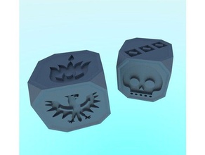 dune-Würfel-Spiel Brett-Spiel gratis Knochen action-Fraktion 3d drucken 3d print model - Mito3D