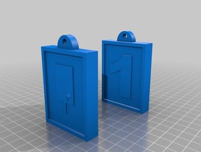 cbu box keys 3d printing keychain mail mailbox usps 3d print model - Mito3D