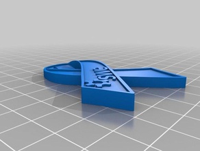 şeker şerit Anahtarlık 3d baskı 3d print model - Mito3D