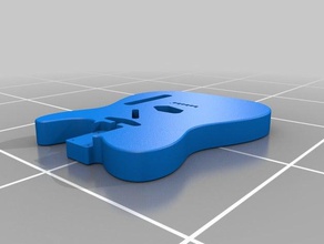 la chitarra di progetto musica 3d print model - Mito3D