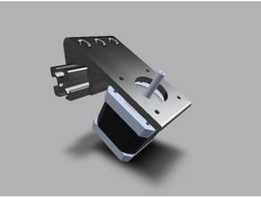 2020 aluminum profile extruder mount 3d printer accessories 3d print model - Mito3D