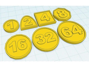 learn basic math binary coins learning 3d print model - Mito3D