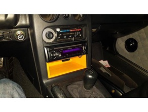 miata rádio bandeja 1din a indústria automotiva 1 din mazda mx5 3d print model - Mito3D