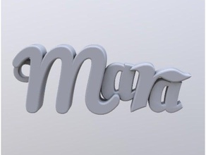 mara keychain keychains llavero 3d print model - Mito3D