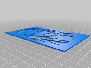 jack sparrow stencil-o-matic art strumenti personalizzato 3d print model - Mito3D