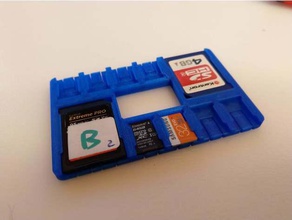 rmx microsd wallet organizer tool holders boxes 3d print model - Mito3D