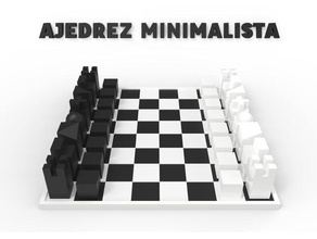 ajedrez minimalista les échecs pequeo 3d print model - Mito3D