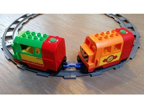 barra de reboque v1 duplo trem brinquedo jogo acessórios 3d print model - Mito3D