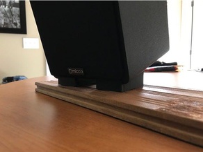 bookshelf speaker angled brace audio speakers 3d print model - Mito3D