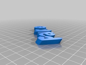 my customized paulinestext keyring v2 organization 3d print model - Mito3D