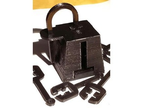 safer viking lock decorated puzzles 3d print model - Mito3D