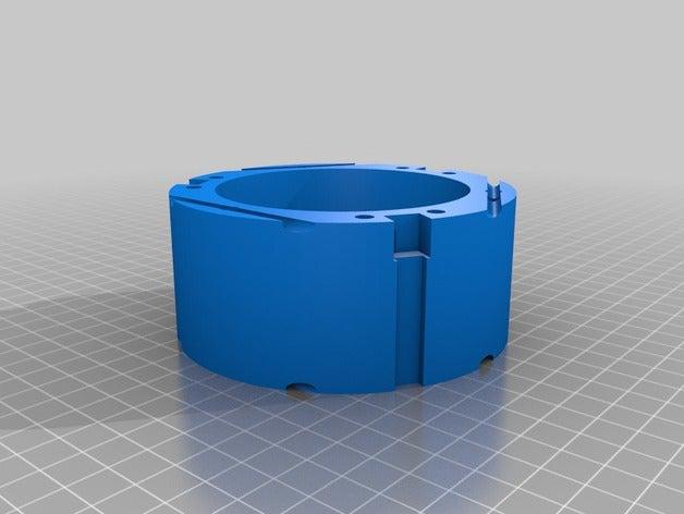 paramétrico personalizador de sistemas, utilizado para o spool recarga filamentos adaptador 3d impressão personalizado filamento masterspool paramatric reutilização 3D print model - Mito3D