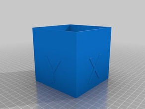 100mm étalonnage cube 3d de l'impression tests 3d print model - Mito3D