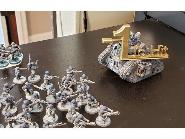 -1 frappé marqueur fort jouet jeu accessoires la coulée de garde impériale nécron physique space marine les marines statut l'indicateur le jetons protéine tau warhammer warhammer40k 40k 3D print model - Mito3D