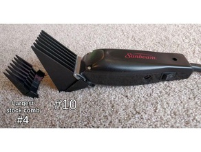 parametric hair clipper comb attachment bathroom 3d print model - Mito3D