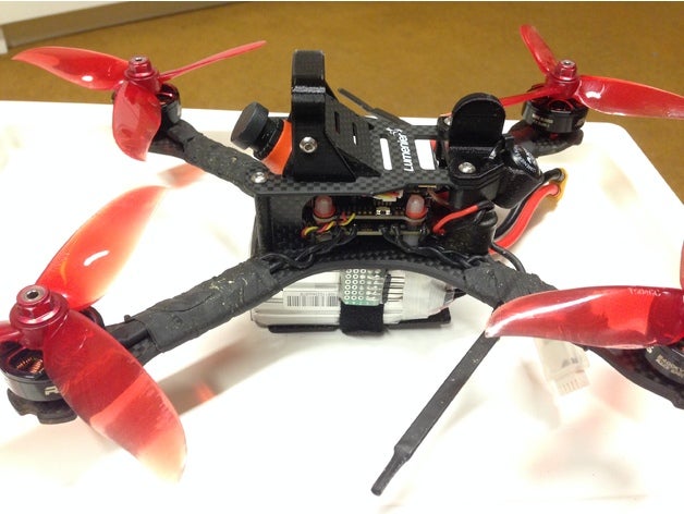 qav xs cámara cagelumenier axi antena mountturtle modo de aleta hobby 3D print model - Mito3D