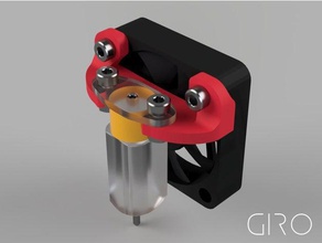giroremix tevo tarantula 40mm fan bltouch mount 3d printer parts giro3d keromida 3d print model - Mito3D