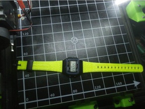 casio f-91w pulseira estilo original gadgets faixa de relógio 3d print model - Mito3D
