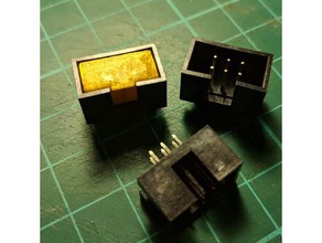 avr 6 pin iscp coperchio della presa l'elettronica programmer icsp 3d print model - Mito3D