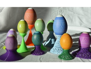 1 Paskalya yumurta tutucu grup sanat standı 3d print model - Mito3D