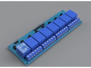 8-channel relay 5v module fusion 360 overall layout tools 3d print model - Mito3D