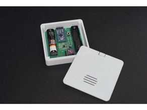 hb-uni-sen-batt snap gehaeuse deckel electronics asksinpp homematic case smarthome 3d print model - Mito3D