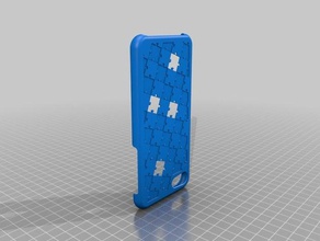 iphone 8 personalizzabili esempio di caso mobile puzzle 3d print model - Mito3D