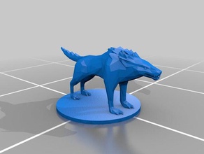 worg dungeons dragons creature 3d print model - Mito3D