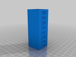 de haut en pet-g testtower vase mode 3d l'impression les tests l'étalonnage filament test température 3d print model - Mito3D