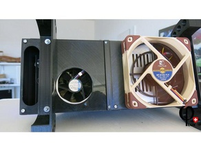 silent cr-10-control-box, ein 120-mm-Lüfter 3d Drucker Teile control-box controlbox Kühlung creality 3d print model - Mito3D
