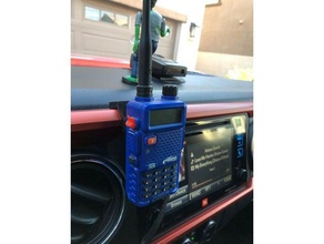 tacoma dash hand radio mount automotive 3d print model - Mito3D