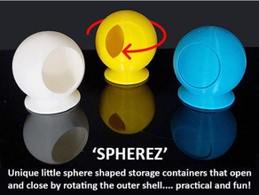 spherez containers ball birthday present box christmas gift cool design designer globe holder home household jar moving muzz64 novel novelty nuts bolts nutsnbolts office parts practical print place rotating screws small storage tidy unique workshop 3d print model - Mito3D