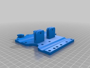 lulzbot taz 6 modified carraige mount assembly mounting bl touch other accessories x-axis 3d printer parts accessory rail bltouch x-carraige 3d print model - Mito3D
