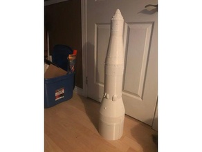 153 scale saturn vehicles apollo 11 50th high power rocket model 3d print model - Mito3D