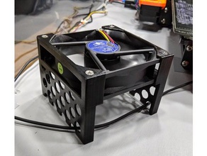92mm vertical fan mount 3d printer accessories anti vibration 3d print model - Mito3D