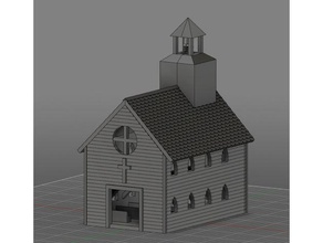 Mm kilise oyuncaklar oyunlar 3d yazıcı çapraz mini minyatür model roket organ boru arazi wargame wargaming 3d print model - Mito3D
