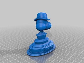 culo sombrero premio signos logotipos trofeo 3d print model - Mito3D