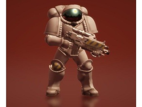 terrano primeiro-space marine brinquedos jogos 40k scifi o espaço marines warhammer 4 3d print model - Mito3D