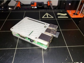 pi3 low profile case electronics raspberry pi 3 3d print model - Mito3D