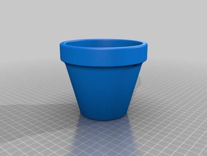 vaso di terracotta arredamento 3d print model - Mito3D