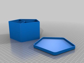 meine angepasste customizer polygon-box-factory-Teiler office 3d print model - Mito3D