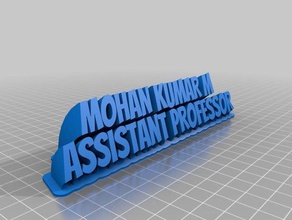 il mio personalizzato spazzare shashank ufficio 3d print model - Mito3D