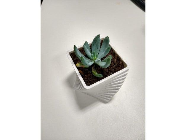 succulent pot steps outdoor garden plantpot pots 3D print model - Mito3D