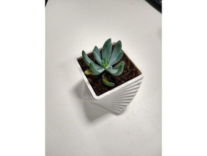succulent pot steps outdoor garden plantpot pots 3d print model - Mito3D