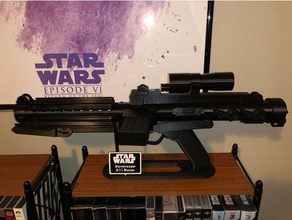 stormtrooper e-11 blaster stand props display e11 imperial rifle star wars 3d print model - Mito3D