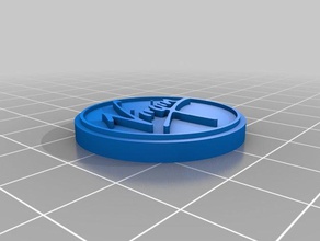 virgin galactic button 3d printing 3dprint buttons virgingalactic 3d print model - Mito3D