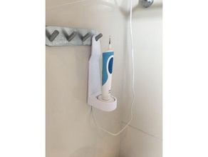 oral-b hanging charge mount bathroom 3d print model - Mito3D