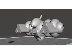 robotech masters security gun drone games megazone 23 empire rrt wargame 3d print model - Mito3D